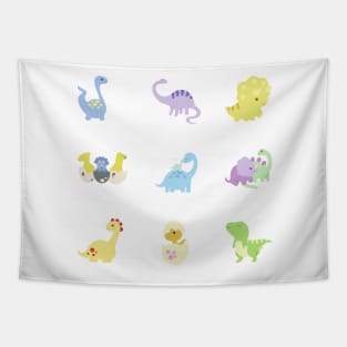 Dinosaur Illustrations Sticker Pack Tapestry