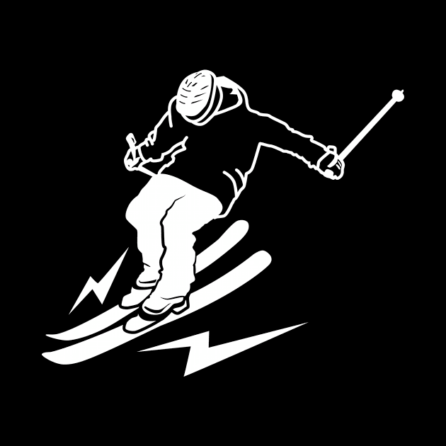 Ski Resort Fun Winter Sports Player Skiing Aspen Colorado by c1337s