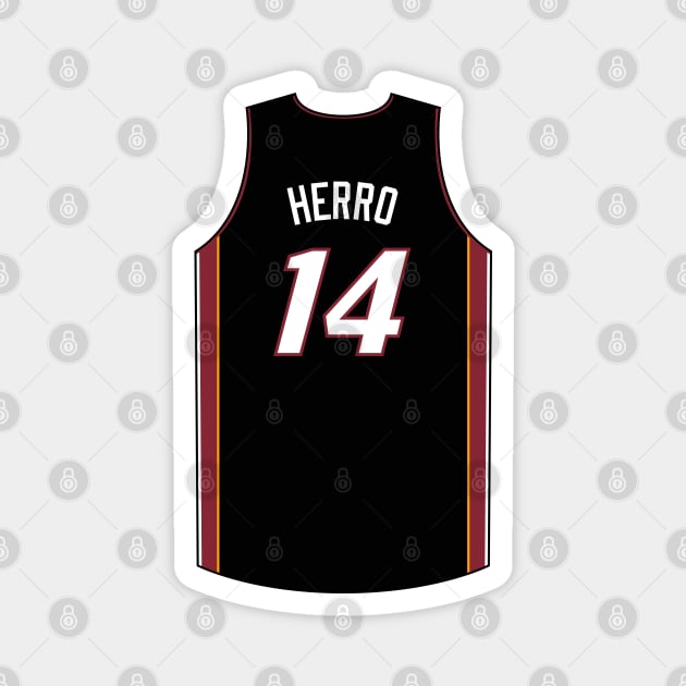 Tyler Herro Miami Jersey Qiangy Magnet by qiangdade