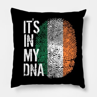 Ireland Flag Fingerprint My Story DNA Irish Pillow