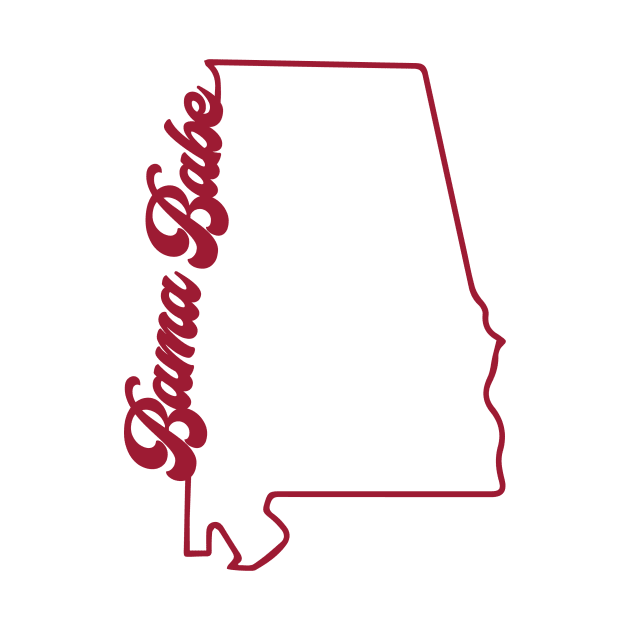 Bama Babe - Shape Of Alabama by OKObjects