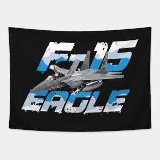 F15 Strike Eagle  Airforce Pilot Gift Modern Warbird Tapestry