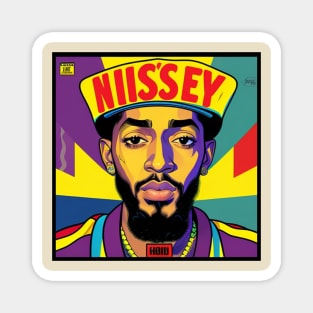 Pop Art Nipsey Vinyl Album Cover III Magnet