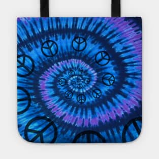 Tie Dye Peace Spiral Tote