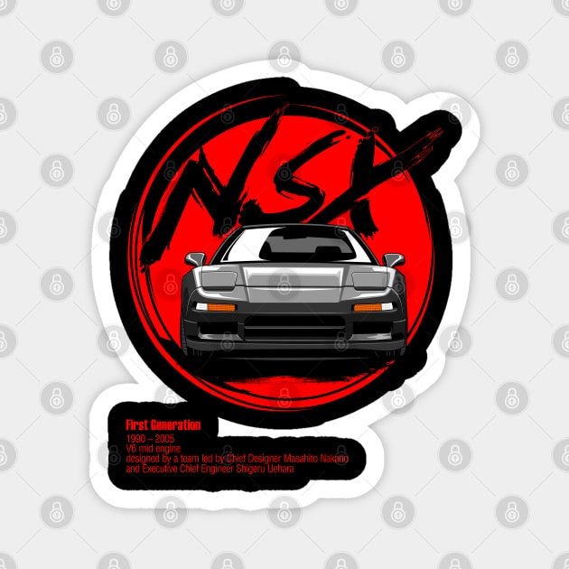 NSX Front Grey Magnet by aredie19