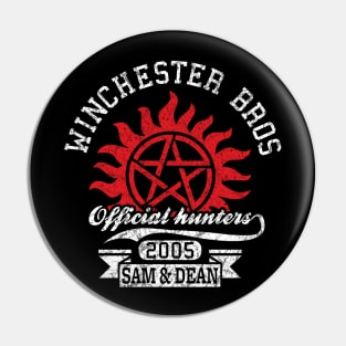 Winchester bros official hunters Pin