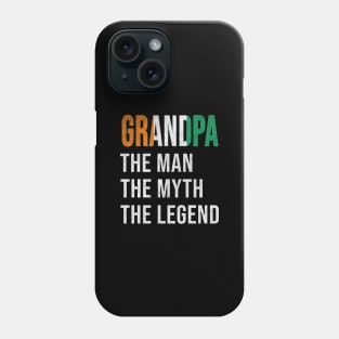 Grand Father Ivorian Grandpa The Man The Myth The Legend - Gift for Ivorian Dad With Roots From  Ivory Coast Phone Case