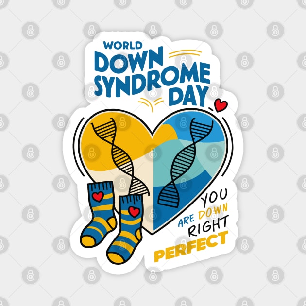 World Down Syndrome Day - Down Syndrome Awareness Magnet by BobaTeeStore