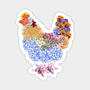 Hen natural elements design Magnet