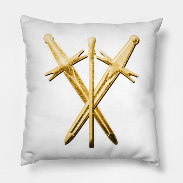 Freemasonry - Jewel of Master of Ceremonies for Blue Lodge Pillow by NxtArt