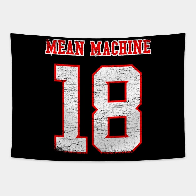 The Longest Yard Mean Machine Tapestry by zurcnami