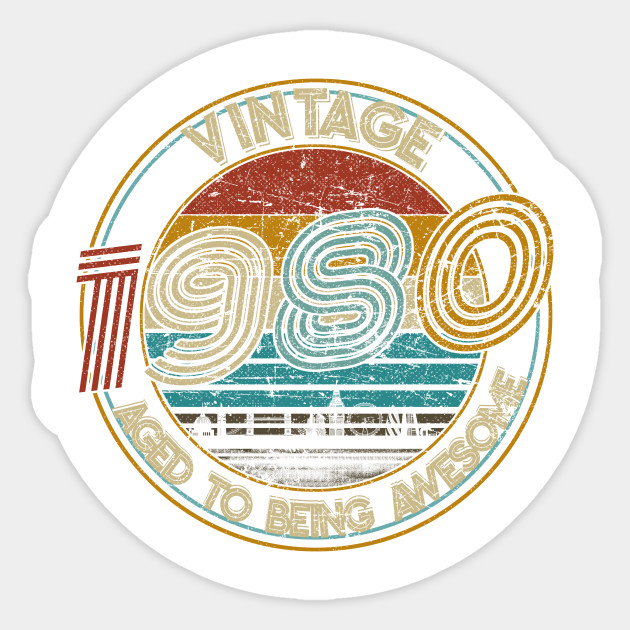 Vintage 40th Birthday Gift Tshirt For Men Women Classic 1980