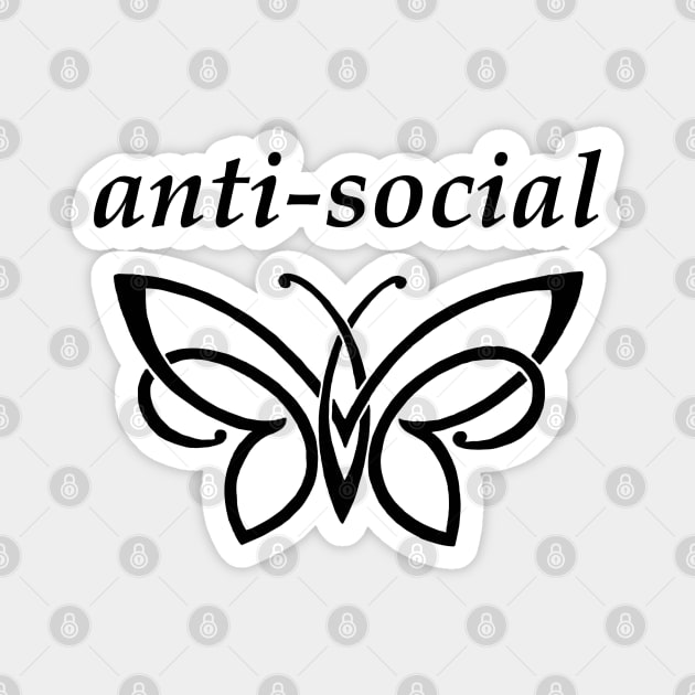 INFP - Anti Social Butterfly Magnet by coloringiship