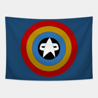 Captain Federation Shield Uniform Colors Tapestry