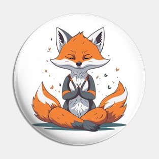 Yoga Fox Pin