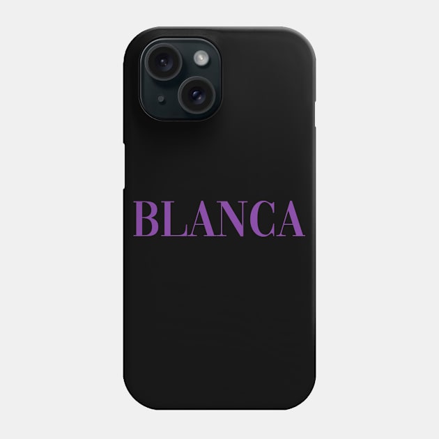 Blanca - Pose - Purple Phone Case by deanbeckton