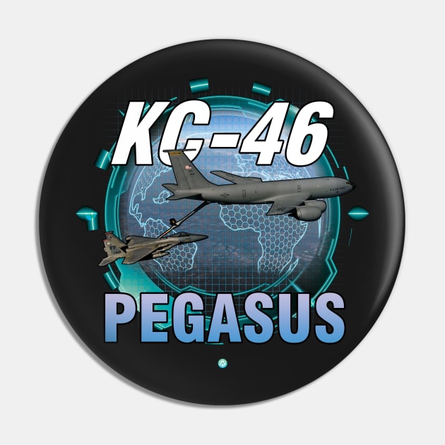 KC-46 Pegasus Airforce Pilot Gift Pin by woormle