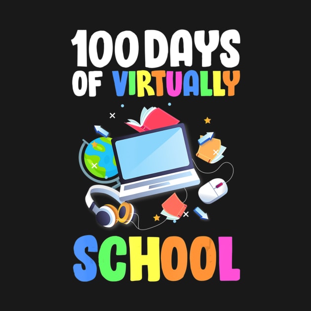 100 Days Of School Virtual Learning Student Quarantine by Kellers