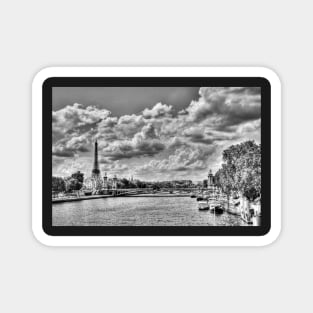 The River Seine And Eiffel Tower Magnet