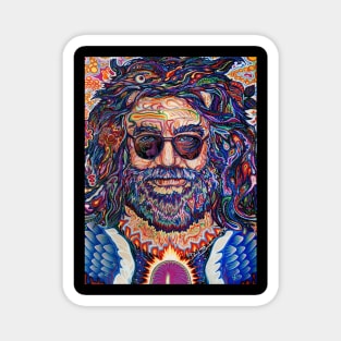 Captain Trips Psychedelic Rock Portrait Magnet