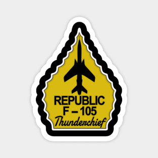 F-105 Thunderchief Arrowhead (Yellow) Magnet