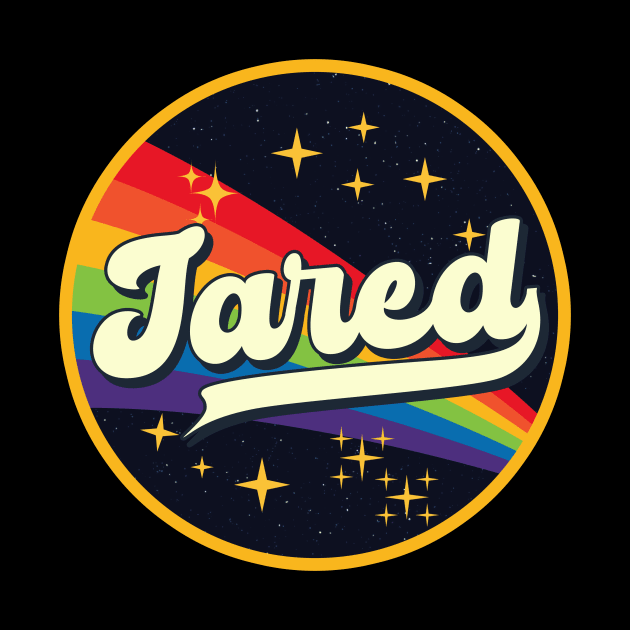 Jared // Rainbow In Space Vintage Style by LMW Art