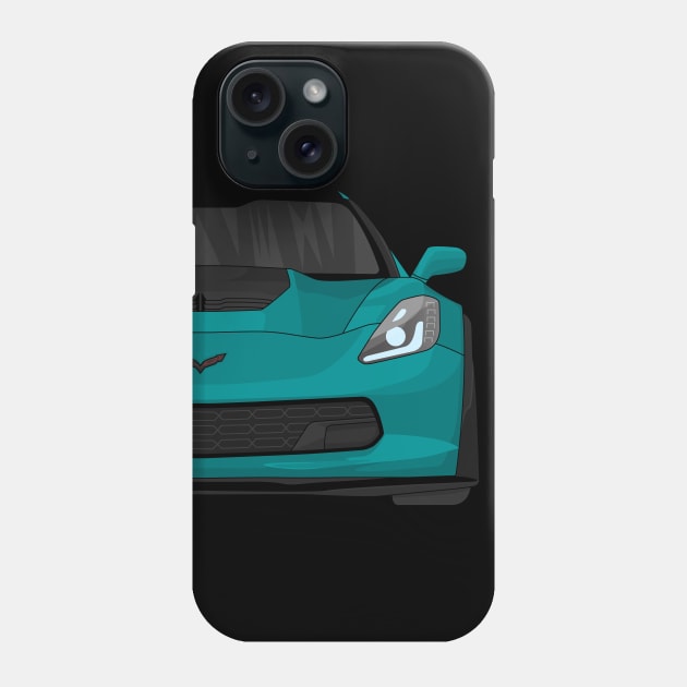 Z06 TEAL Phone Case by VENZ0LIC