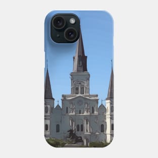 St. Louis Cathedral in Jackson Square, New Orleans Phone Case