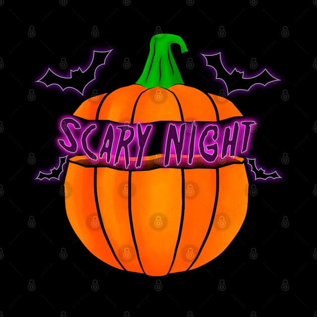 Scary Night Pumpkin by Night Horror