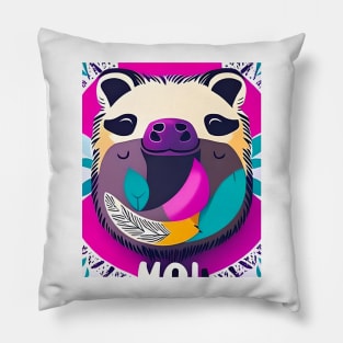 Hang in There Sloth T-Shirt#3 Pillow