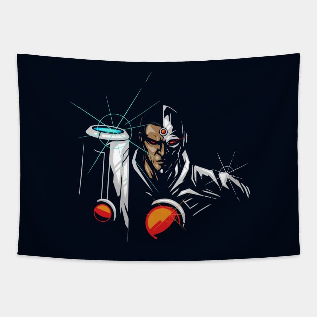 Silver Fists Tapestry by StevenToang