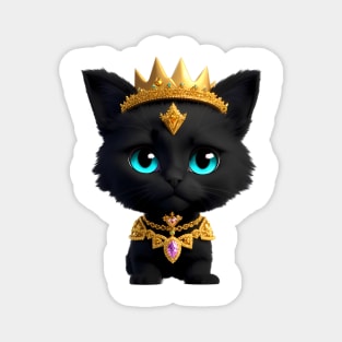 Cute little kitten prince Magnet