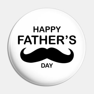 Super Dad Mustache Happy Fathers Day Pin