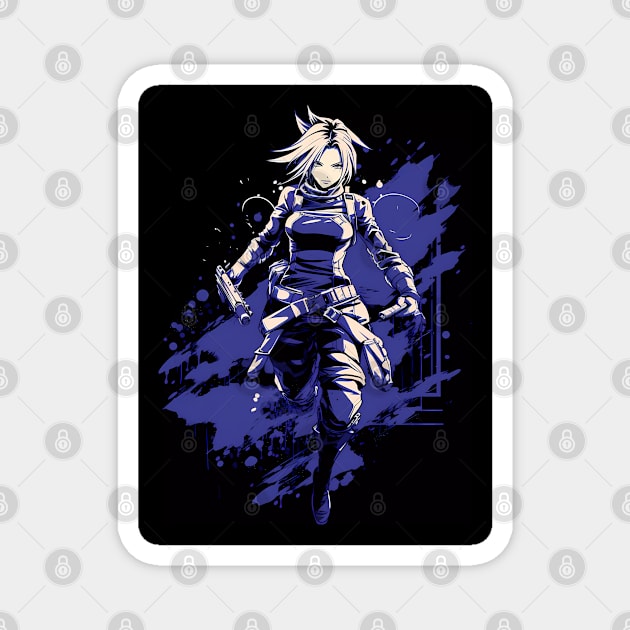 fullmetal alchemist brotherhood- riza hawkeye action figure Magnet by FunartsbyM