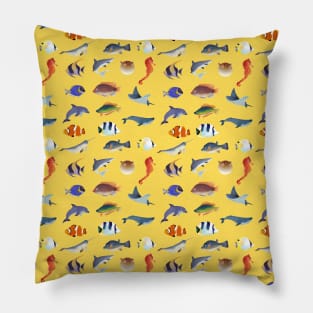 Fish Pattern Pillow