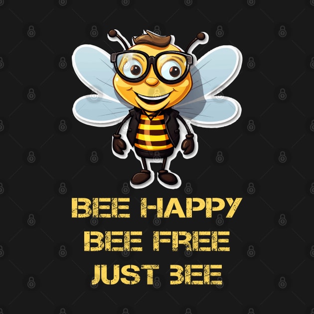 Bee happy, bee free, just bee by ArtfulDesign