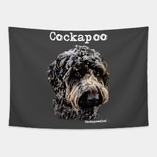 Black Cockapoo / Spoodle and Doodle Dog Tapestry