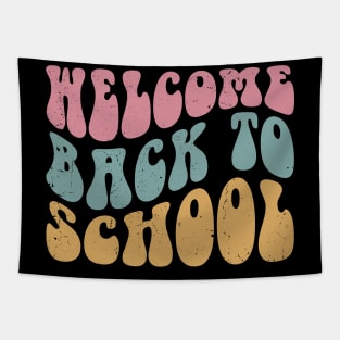 Welcome Back To School Retro First Day of School Teacher Tapestry