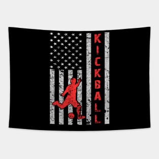 American Flag Kickball Usa Flag Kickball Tapestry