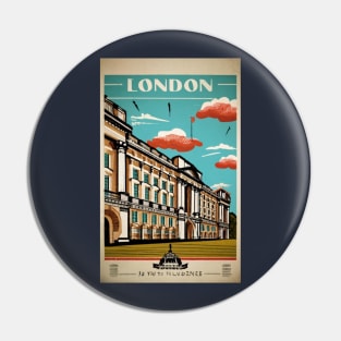 A Vintage Travel Art of London - England Pin