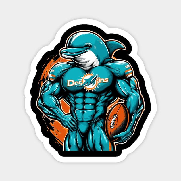 Dolphins #4 Magnet by Review SJW Podcast