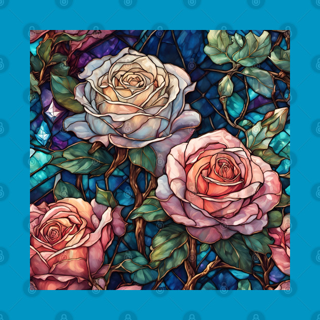 Stained Glass Roses by Chance Two Designs