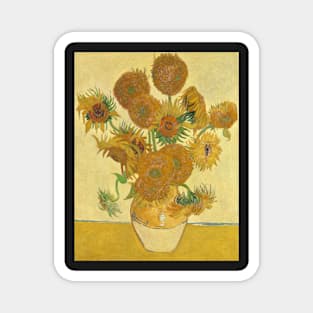 Sunflowers by van Gogh Magnet