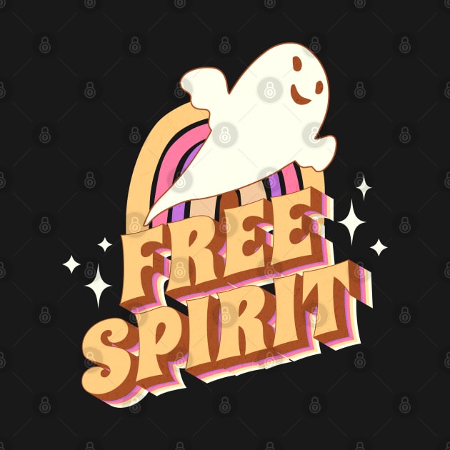 Free Spirit - 60s retro ghost by BooBunny Shirts