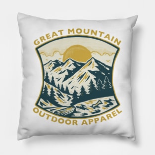 Great Mountain Outdoor Adventure Pillow