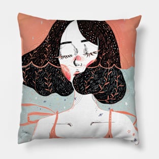 Drowning In Thoughts Pillow