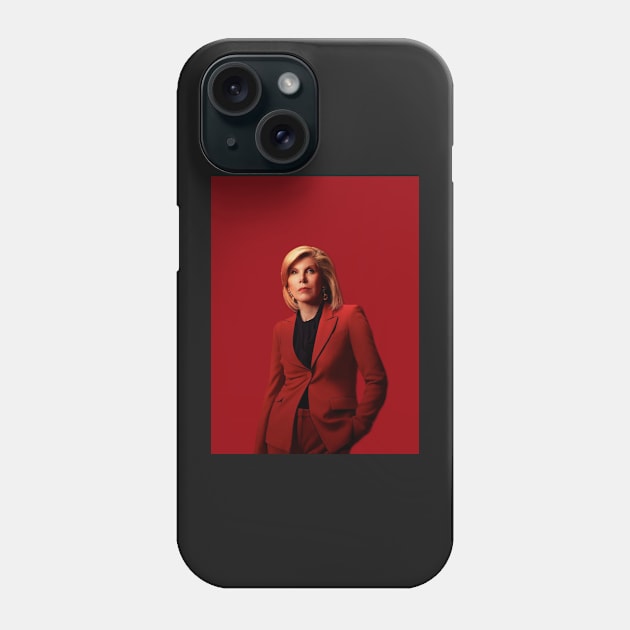 Diane Lockhart Red Phone Case by baranskini