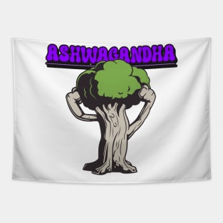 ASHWAGANDA - fitness supplement graphic Tapestry