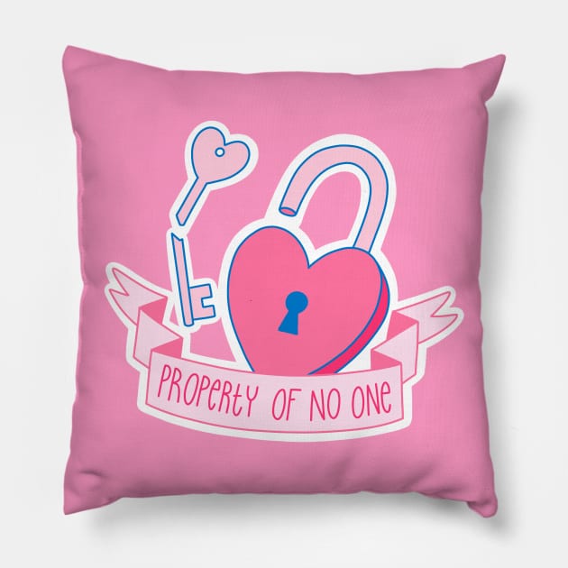 Property of No One Pillow by Andyn