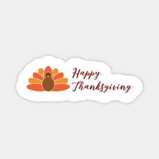 Happy Thanksgiving Turkey Magnet